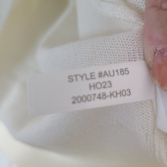 J. Crew Turtleneck Sweater Women's Sz L Merino Wool Ivory Lightweight - Picture 8 of 9